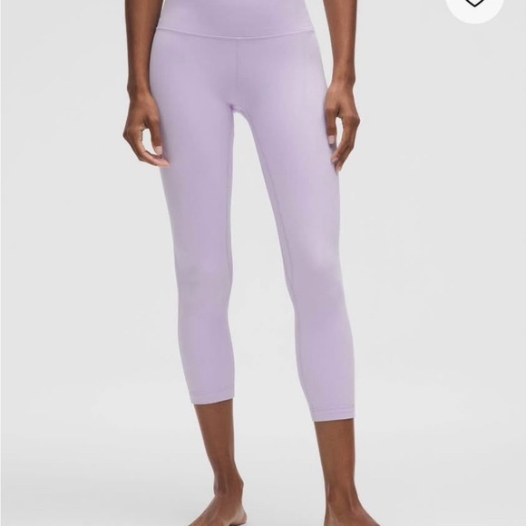 lululemon athletica Pants - Lululemon Align HR crop 23” Lavender  Leggings size 4